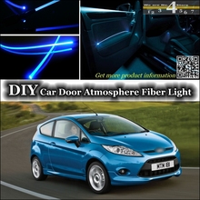 Luz de ambiente de afinación interior para Ford Fiesta/ST, banda de luces de fibra óptica, iluminación de Panel de puerta, no EL 2024 - compra barato