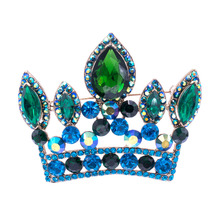 Exquisito 2.3 "Corona Colgante Broche Broche Pin Cristales Claros Del Rhinestone Broches para La Boda de La Vendimia 6 Colores Envío Libre 5050 2024 - compra barato