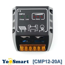 Controlador solar pwm de 20a 12v 24v, painel de células solares de inteligência com led, 480w 240w de entrada, controle de carga de bateria 2024 - compre barato