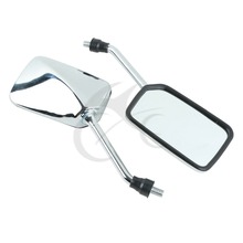 Espelho retrovisor retangular de um par, 10mm para luz horária para sombra vlx steed vt 600 2024 - compre barato