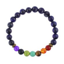 Colorful Buddha Bracelet lapis lazuli Natural Stone Lava Beads Charm Elasticity Matte Tiger Eye Men and Women Bracelets Pulsera 2024 - buy cheap