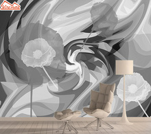 Mural Papel De Parede 3d Natureza Foto Papéis De Parede Papéis De Parede para Sala de estar Home Decor Papel Auto Adesivo Papel De Parede Preto Branco Rosa 2024 - compre barato