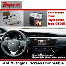 For Toyota Corolla / Levin 2014 2015 2016 / RCA & Original Screen Compatible Rear View Camera / Back Up Reverse Camera Sets 2024 - buy cheap