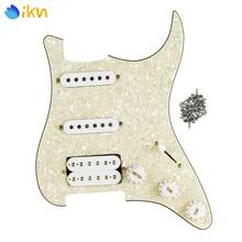 New Aged Pearl Loaded Prewired Guitar Pickguard SSH Set for Strat SSH 11 Hole Electric Guitar Parts 2024 - buy cheap