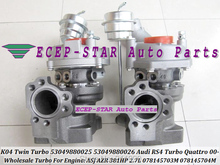 NEW K04 Twin Turbo 53049880025 53049880026 53049700025 53049700026 Turbine K04-025 K04-026 For Audi RS4 2000- ASJ AZR 381HP 2.7L 2024 - buy cheap