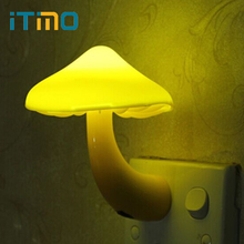 Itimo lâmpada noturna led com sensor, quente, cogumelo, decoração para o quarto, luz para decoração da casa, tomada eu us 2024 - compre barato