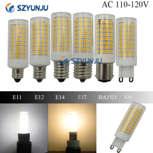 Highlight Led Ceramic bulb mini corn AC110V 120V Dimmable G9 E11 E12 E14 E17 BA15D Energy Saving 10W Replace 100W Halogen Lamp 2024 - buy cheap