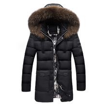 Winter Jackets Men 2020 Fur Collar Oversized Long Parkas Men's Overcoats Thick Puffy Side Zipper Casual Hooded Jackets Coats 2024 - buy cheap