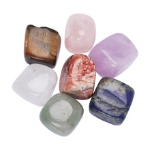 7pcs/Set Colorful Chakra Stones Palm Natural Stone Reiki Healing Crystals Gemstones Decor Home Decoration 2024 - buy cheap