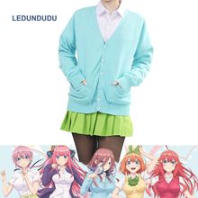Disfraz de Anime de Gotoubun no hanayhome, uniforme escolar de Ichika Nino Nakano, Quintuplets por Quintessential, ropa de fiesta 2024 - compra barato