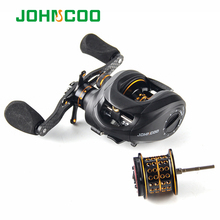 Fishing Reel 13+1 Bearings 2 Control Systems Bait Casting Reel with spare spool Centrifugal & Magnetic Baitcasting Reel 2 spools 2024 - buy cheap