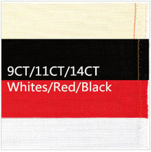 Aida Cloth Whites or Red or Black Canvas 9CT OR 11CT OR 14CT  Available Cross Stitch  Fabric 150X50cm   Or Make Any Size 2024 - buy cheap