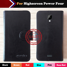 Hot!! Highscreen Power Four Case Factory Price 6 Colors Leather Exclusive For Highscreen Power Four Cover Phone Bag +Tracking 2024 - buy cheap