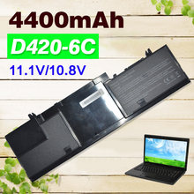 Apexway-bateria para laptop, 11.1v, 6 células, 4400mah, dell latitude, d420, d430 451-10365, 312-0445, kg126, fg4486, jg917, jg007 2024 - compre barato