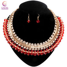 Jewelry sets  free shipping Statement necklace new arrival Women Trendy necklace with earrings for party wedding 2024 - buy cheap