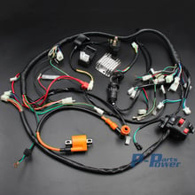 Full Wiring Harness Loom Key Solenoid Performance Coil Regulator CDI Spark Plug Kit for 200cc 250cc 300cc ATV Quad Bike 2024 - buy cheap