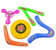 5pcs set Kids outdoors throw and catch UFO flying disc disk darts boomerang safety ABS 3C/CE certify children sports toy 2024 - buy cheap