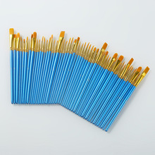 50Pcs Detail Paint Brush Set Professional Synthetic Short Handle Brush Art Brush Supplies Watercolor Oil Paint Brush Set 2024 - buy cheap