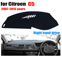 RKAC Car dashboard cover mat for Citroen C5 2007-2015 years Right hand drive dashmat pad dash covers dashboard accessories 2024 - buy cheap