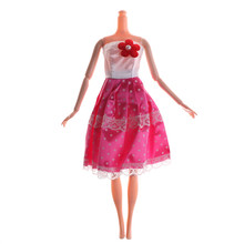 New Arrival One Set Original Doll Clothes Flower Pink Dress Beautiful Skirt Party Gown For doll Original Doll 2024 - buy cheap