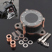 Kit de sistema de cobre com filtro de admissão e limpador de ar compatível com harley sportster 883, 1200, 04-19 2024 - compre barato