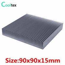 High quality  90x90x15mm radiator Aluminum heatsink Extruded  heat sink for LED Electronic integrated circuit cooler cooling 2024 - buy cheap