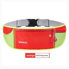 RIMIX Waterproof Running Sport Waist Bag with LED lamp Phone Holder Waist Pack Pocket for Hiking Climbing Jogging Marathon Bike 2024 - buy cheap