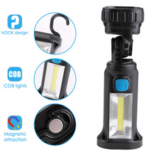 4 Mode 2*XPE +1*COB LED Working Lamp Outdoor Handy Lamp Rechargeable Work Camping Light Energy Saving Lamp With Magnet Hook 2024 - buy cheap