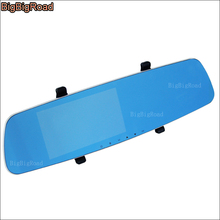 Bigbigroom-espelho retrovisor para citroen c2 c3 c4 c5, saxo, berlingo, picasso, dvr, tela azul, gravador de vídeo, câmera dupla 2024 - compre barato