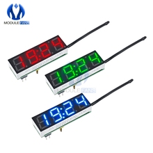 Red Blue Green 3 in 1 LED DS3231SN Digital Clock Temperature Voltage Module Time Thermometer Voltmeter DC 5V-30V For Arduino 2024 - buy cheap