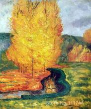 Belas Paisagens pelo Córrego Outono Paul Gauguin pintura para venda de Alta qualidade pintados à Mão 2024 - compre barato