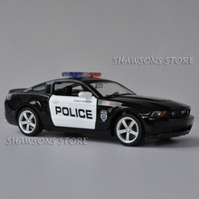 1:32 литая модель автомобиля, игрушки Mustang GT, полицейский патруль, пикап, со звуком и светильник 2024 - купить недорого