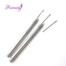 Free shipping 5pcs wholesale ventilation needles for lace wig,crochet weaving needles for micro loop hair extension 2024 - buy cheap