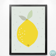 Nordic Minimalist Cartoon Fruits Art Canvas Painting Prints Posters Wall Pictures For Kids Bedroom Home Decor No Frame 2024 - buy cheap