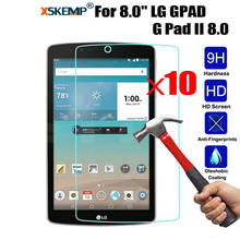 XSKEMP 10 шт./лот Защитная пленка для экрана из закаленного стекла для LG GPAD 2 8,0 V498 Защита от царапин 9H твердая 0,3 мм Защитная пленка для планшета 2024 - купить недорого