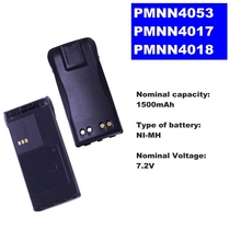 7.2V 1500mAh NI-MH Radio Battery PMNN4017 For Motorola Walkie Talkie GP88S-308 P040 P080 PRO-3150 CT250/450 Two Way Radio 2024 - buy cheap