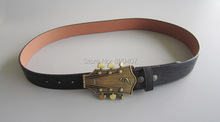 Wholesale Retail Original Guitar Music Belt Buckle W Black Synthetic Leather Belt Fast Delivery Free Shipping 2024 - buy cheap