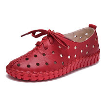 Sapatilhas Ocasionais Das Mulheres Sapatos Flats Verão Mulheres Quentes Confortáveis Sapatos Para Calçados Femininos de Couro Autêntico 2024 - compre barato