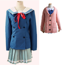 Japan Anime Kyokai no Kanata Cosplay Costume Kuriyama Mirai Women School Uniform Sailor Suits Halloween Customized dropshipping 2024 - buy cheap