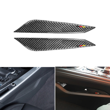 Real Carbon Fiber Car Center Gear Shift Control Panel Stall Side Cover Trim For Audi A4 B9 A4L 2017 2018 2024 - buy cheap