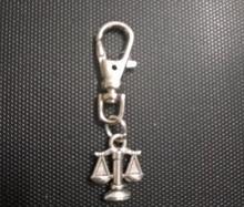 Fashion 50Pcs Vintage Zinc Alloy Balance Scales \Libra Gifts Keychain Trace Chains Charm Fit Key Chains Jewelry 2024 - buy cheap