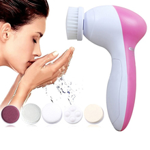 Electric Facial Cleanser Brush Body Massage 5 in 1 Mini Skin Pore Cleaner Beauty Massager Wash Face Machine 2024 - buy cheap