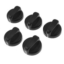 5 PCS Kitchen Black Plastic Gas Stove Cooker Control Knobs 2024 - buy cheap