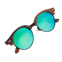 Gafas de sol de madera de Wenge hechas a mano para hombre y mujer, anteojos de sol clásicos sin montura, de alta calidad, con UV400 2024 - compra barato