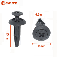 50 x 6.3mm Plastic Plug Rivets Car Door Panel Trim Clips Fender Dumper Push Retainer For Ford Focus Mondeo mk4 For Fiesta Capri 2024 - buy cheap