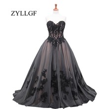 ZYLLGF largo vestido de madre 2018 vestido de bola hinchada Apliques de encaje para novia largo hasta el suelo mujeres vestidos de Madre con cuentas RS96 2024 - compra barato