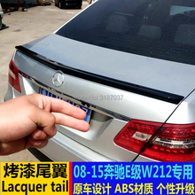 For Benz W212 E320L E260L E300L E63 Spoiler ABS Plastic Unpainted Color Rear Roof Spoiler Wing Trunk Lip Boot Cover Car Styling 2024 - buy cheap