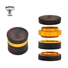 HORNET Wood Grinder 60 MM 4 Layers Herb Grinder Handmade Aluminum Sharp Diamond Teeth Tobacco Grinder Herbal  Grinder Smoke 2024 - buy cheap