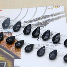 New!Beautiful 8X12mm Black Onyx water drops shape loose beads,Fit DIY fashion bracelet necklace jewelry gift 2024 - buy cheap