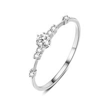 Женское простое Брендовое кольцо с кристаллами, золотистого/серебристого цвета, женские вечерние кольца, свадебные украшения, оптовая продажа 2024 - купить недорого